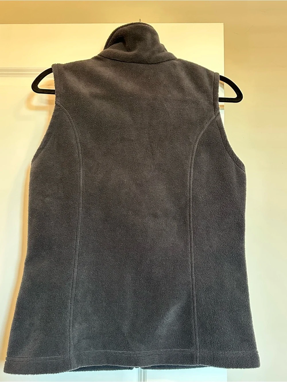 Colombia Charcoal Grey Fleece Zip Up Vest with Pockets Size Small